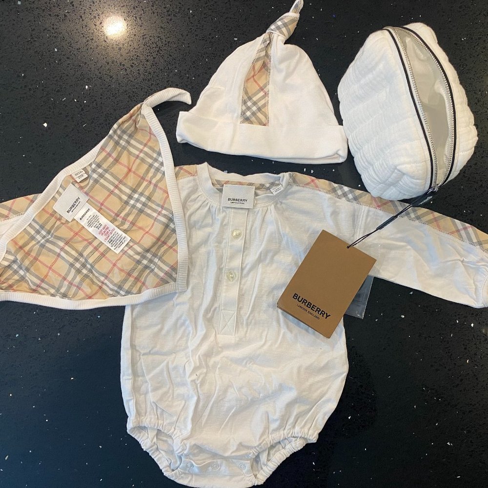 Brand New - Burberry Baby Outfit w/ Pouch